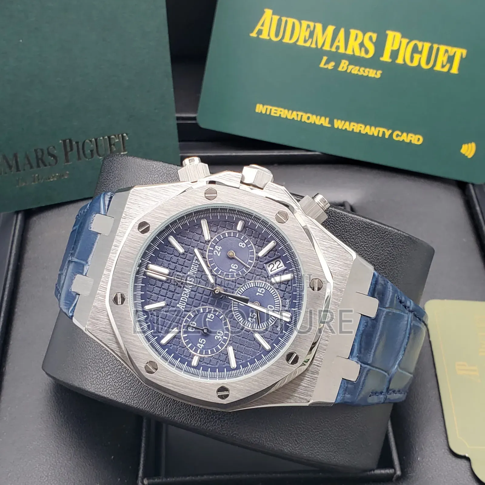 Original Audemars Piguet Blue Genuine Leather Strap Watch