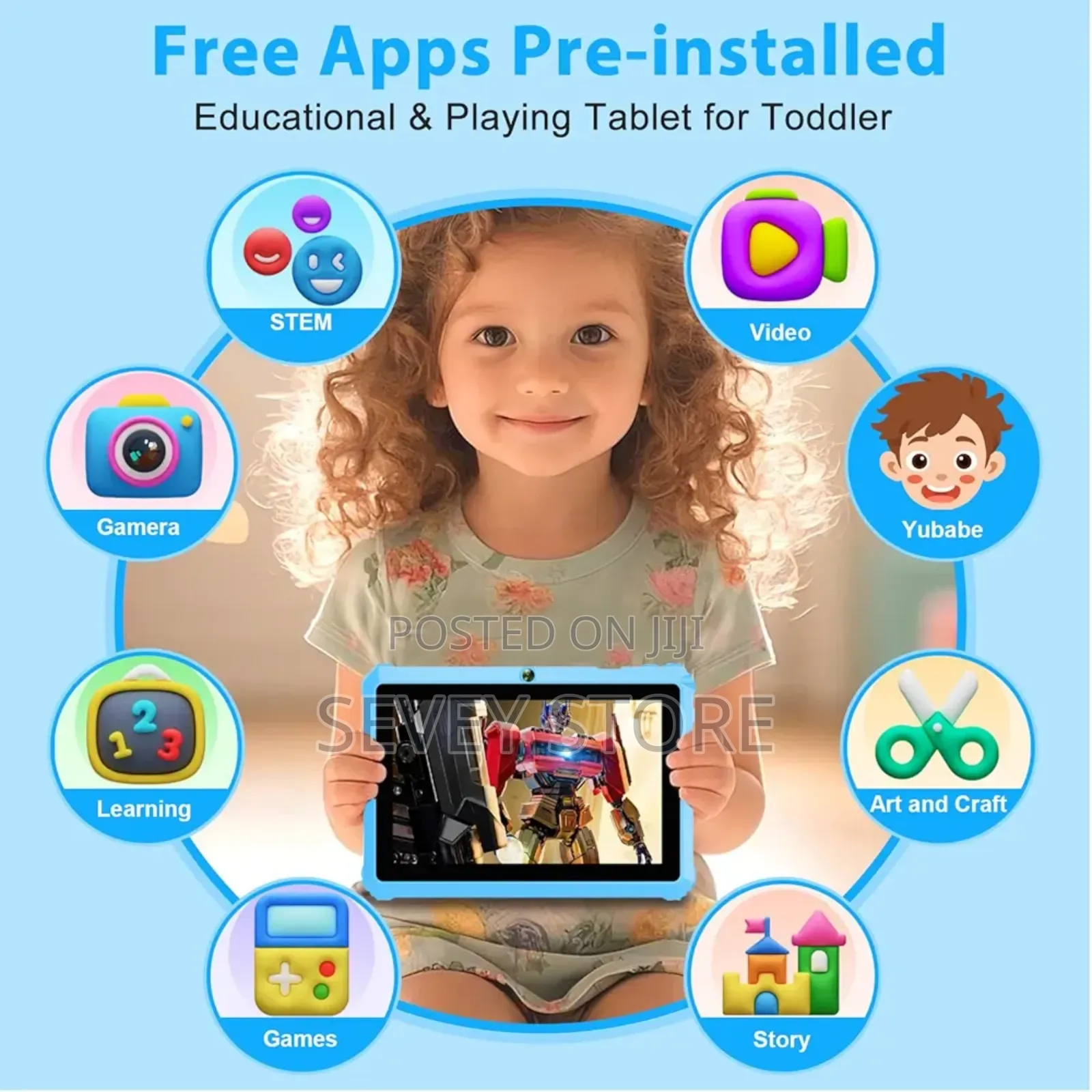 Kids Tablet 7" Android Tablet for Kids 3-7 32gb Tablets for Toddlers