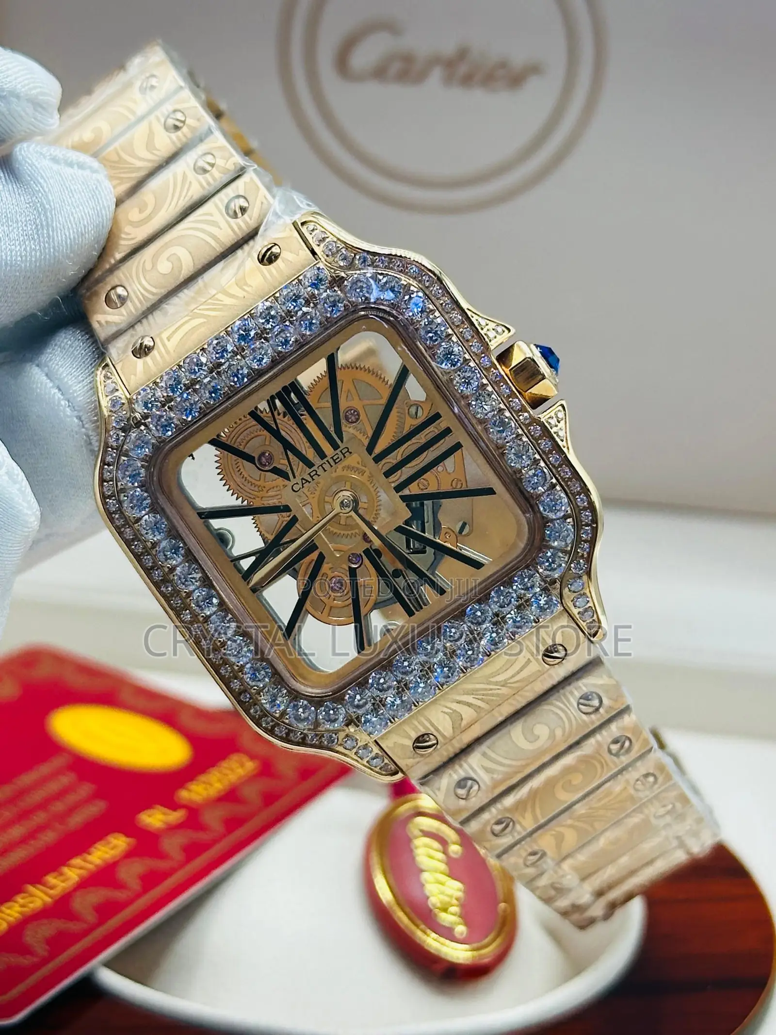 Cartier Quality Luxury Men Automatic Engine Wristwatch