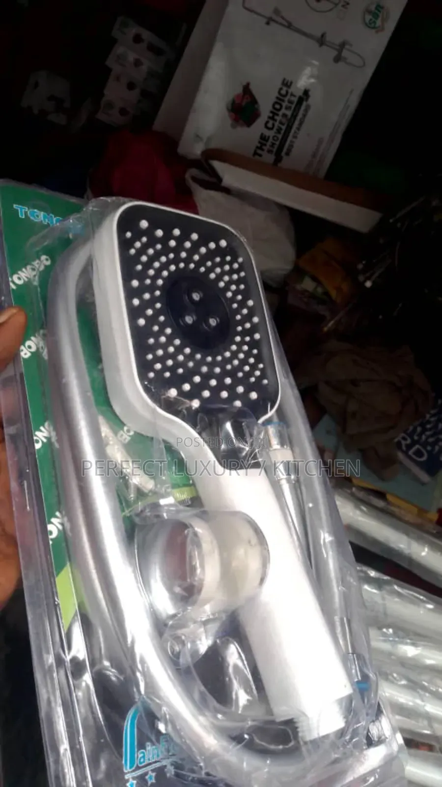 White Square Tonobo Telephone Shower