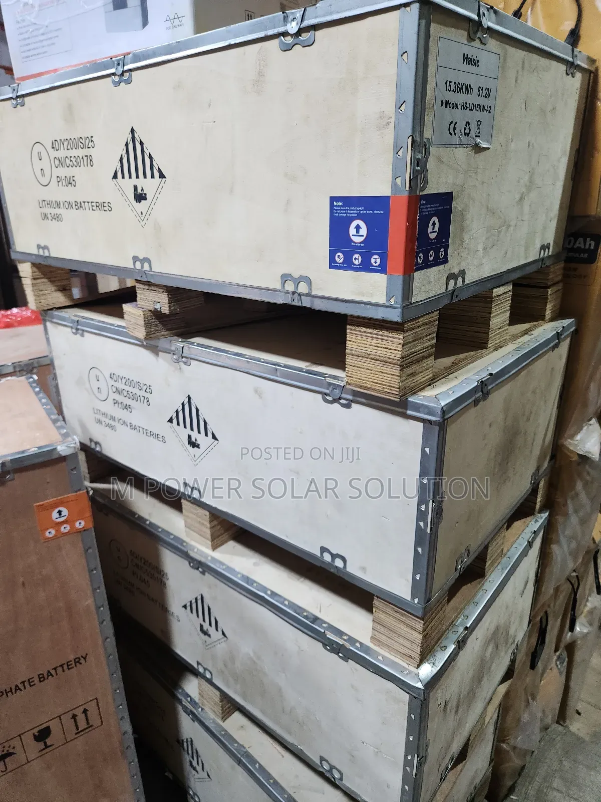 15.36kwh 51.2volts Haisic Solar Lithium Batteries