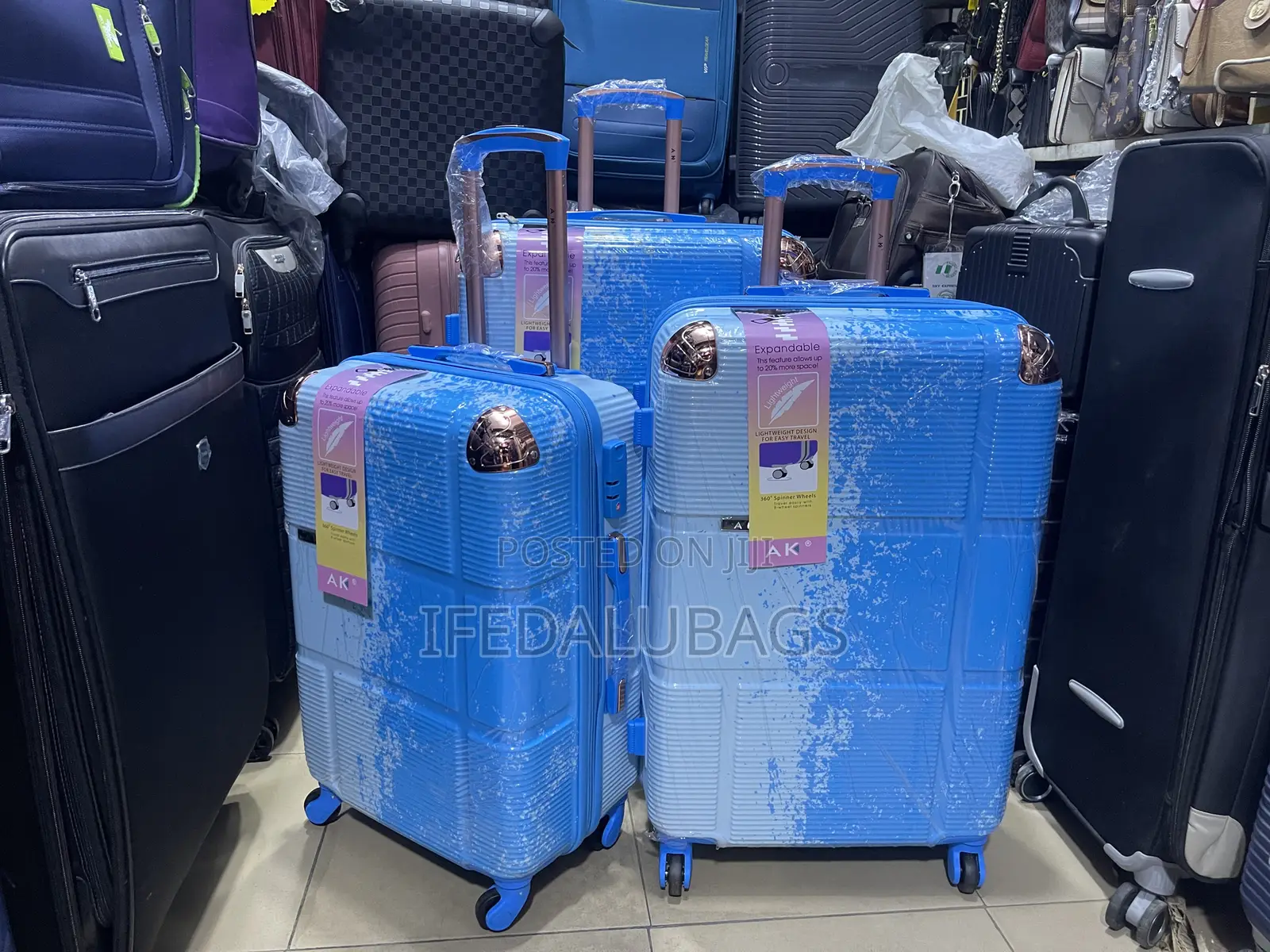 Set of Quality Plastic Travel Luggage