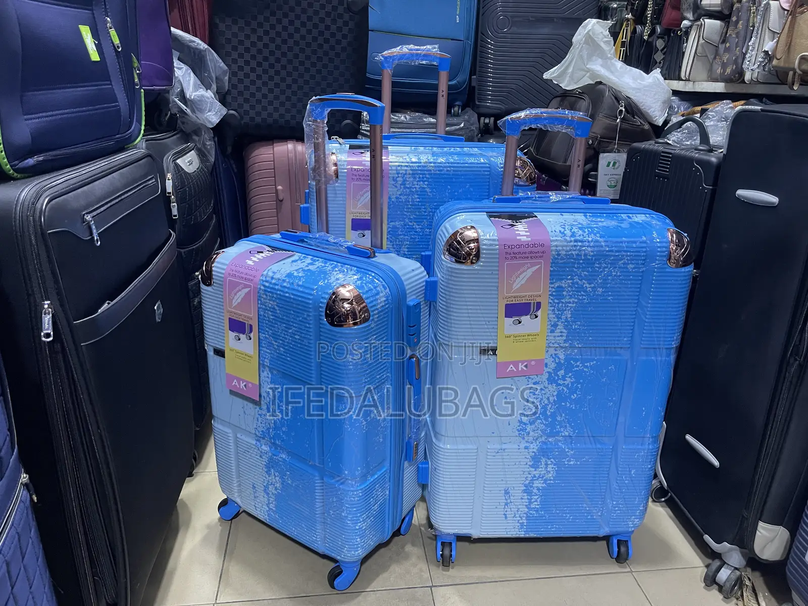 Set of Quality Plastic Travel Luggage