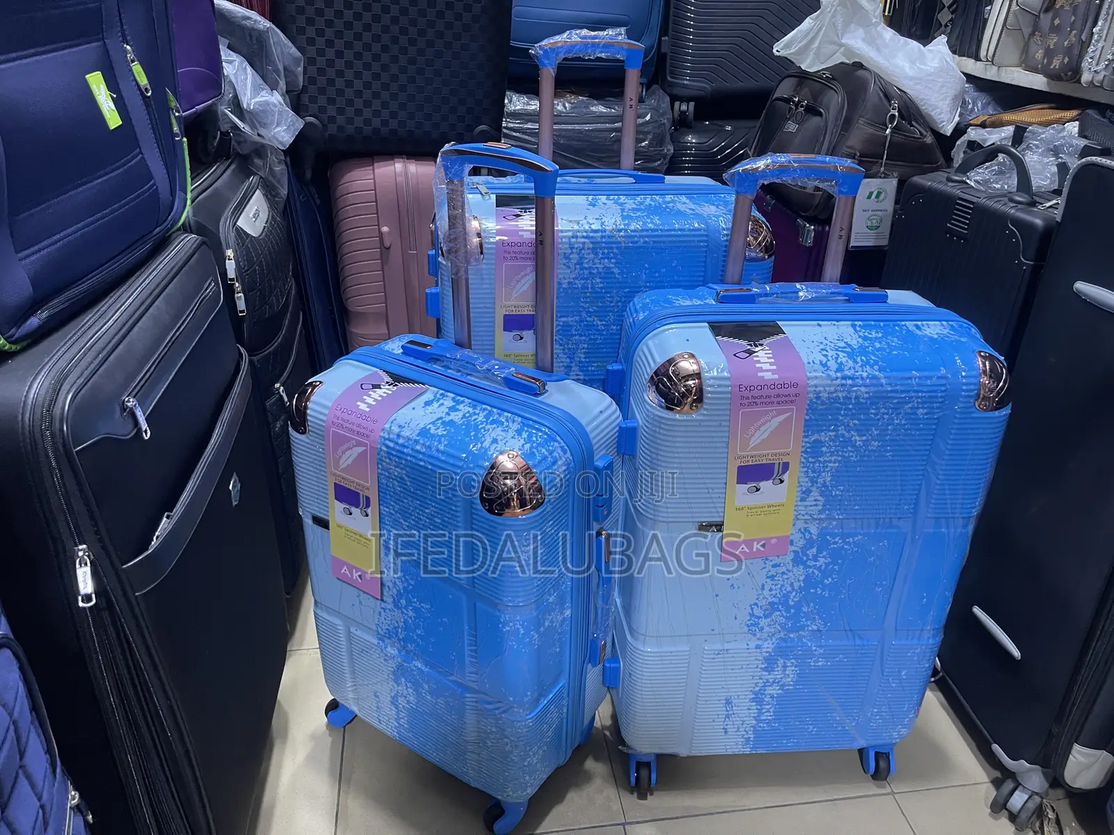 Set of Quality Plastic Travel Luggage