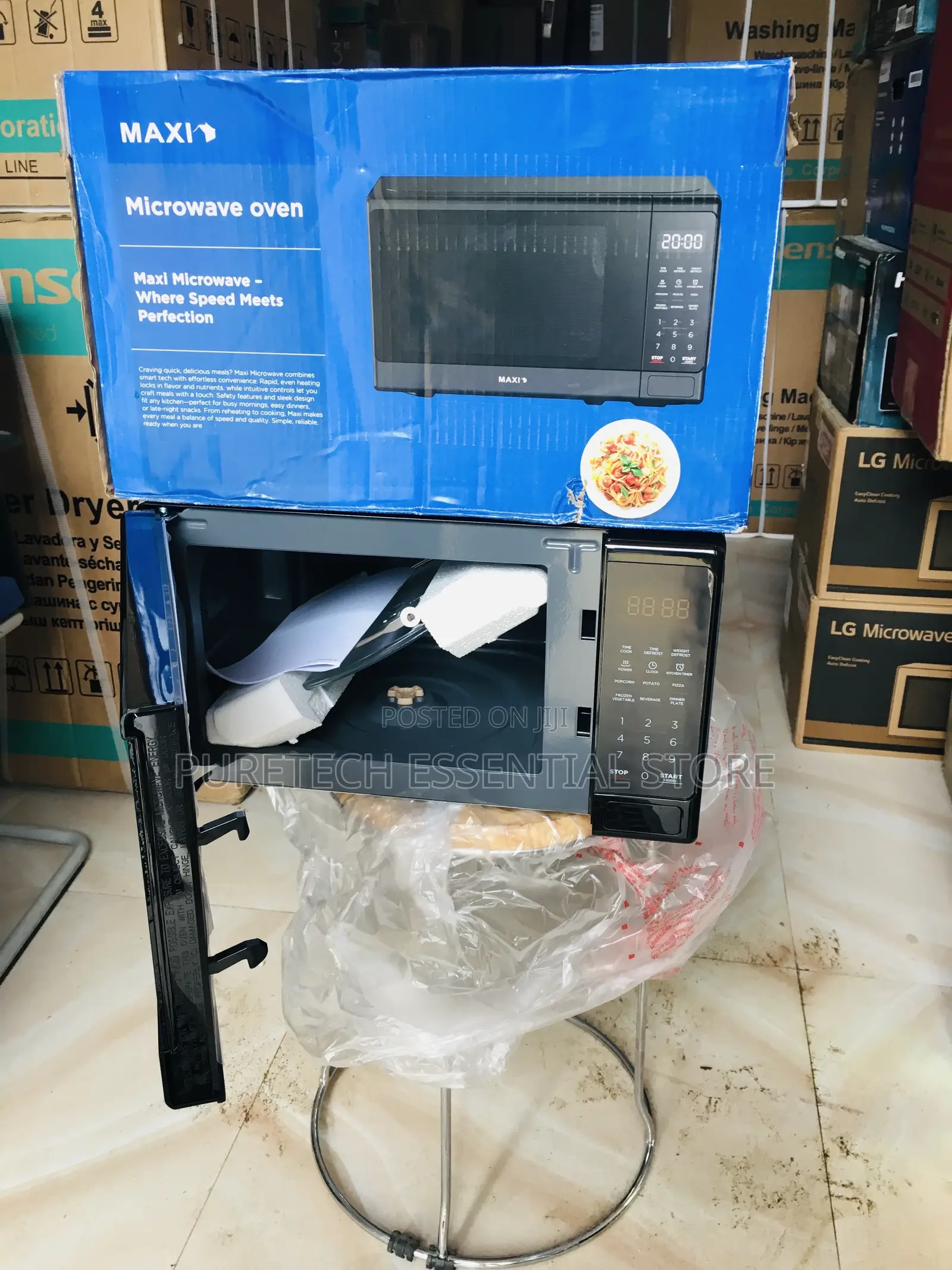 New Maxi 20liters Black Digital Microwave Oven