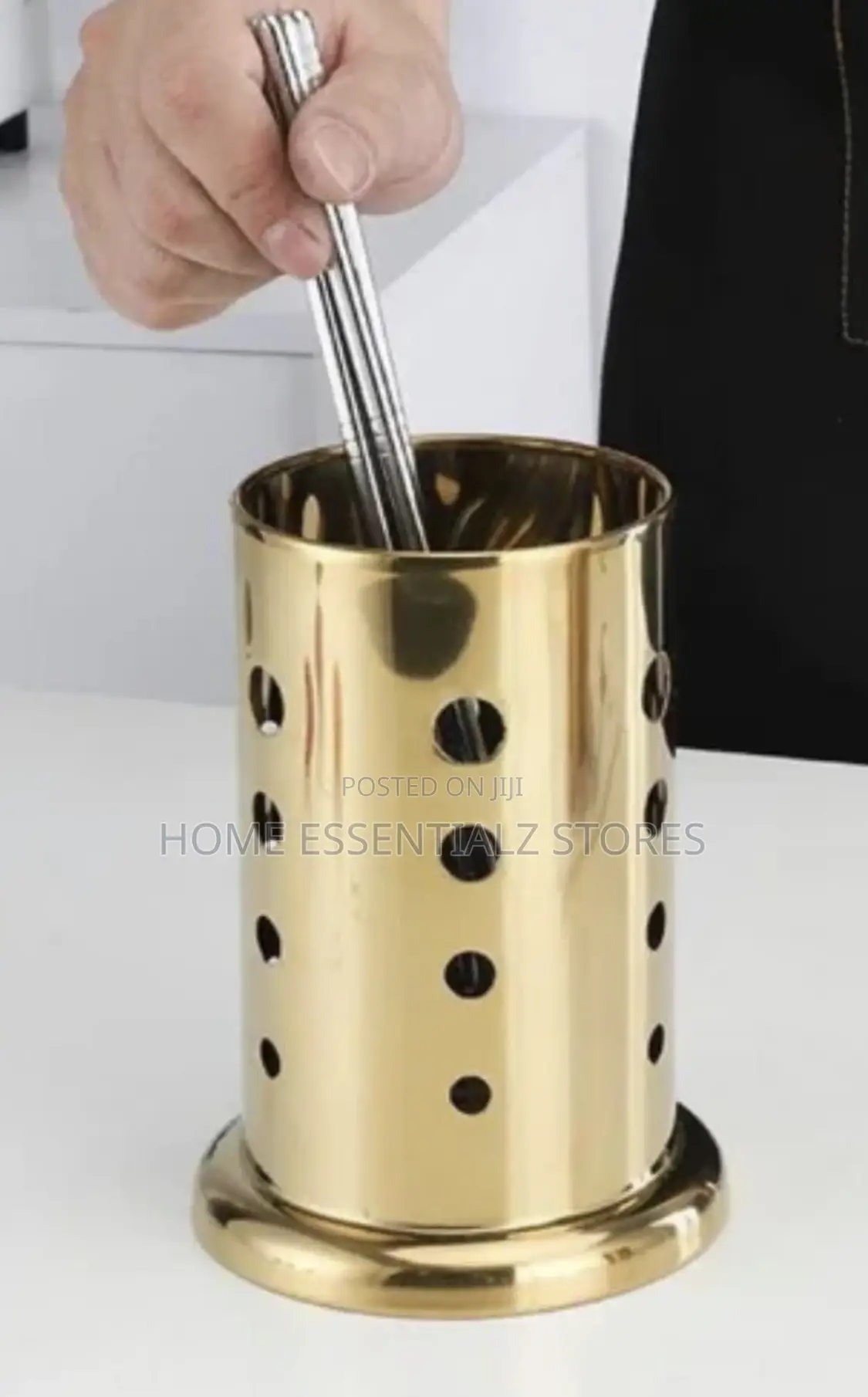Cutlery Holders Drainer - Stainless Steel Gold and Silver
