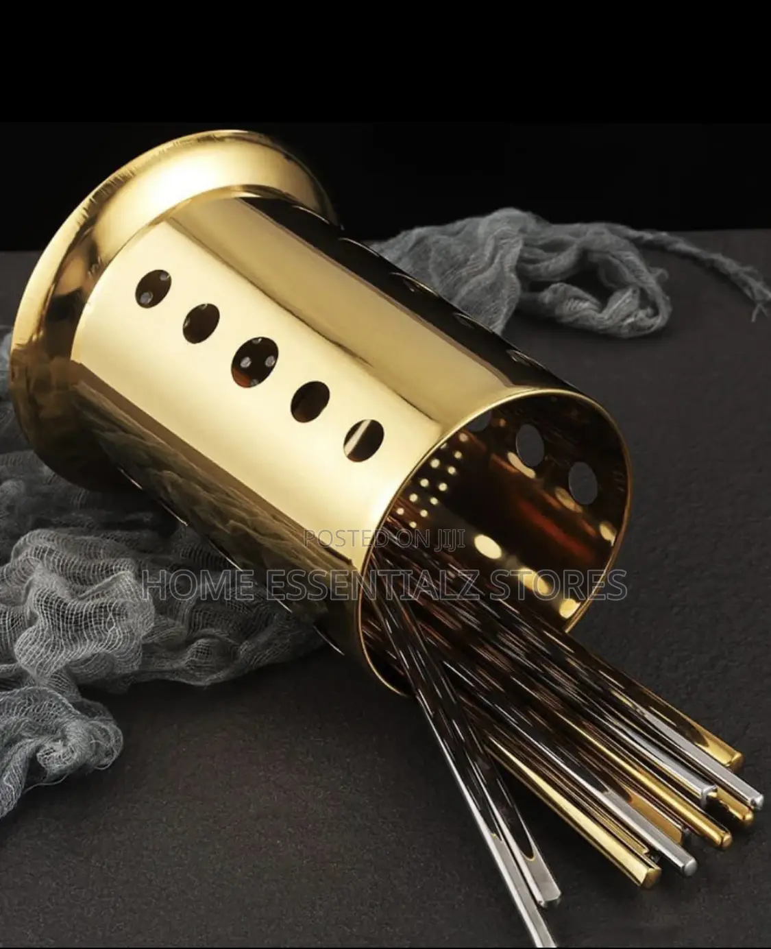 Cutlery Holders Drainer - Stainless Steel Gold and Silver