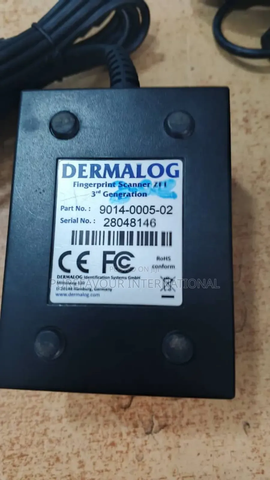 Uk Used Dermalog Zf1 USB Fingerprint Scanner – Optical, High-Security