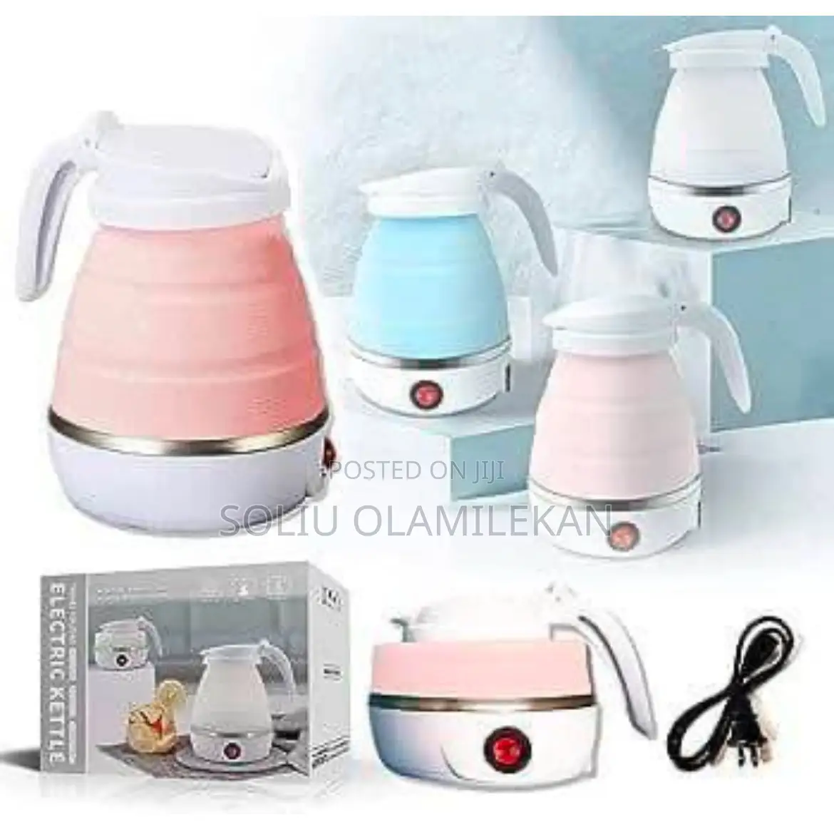 Silicon Collapsible Travel Electric Kettle