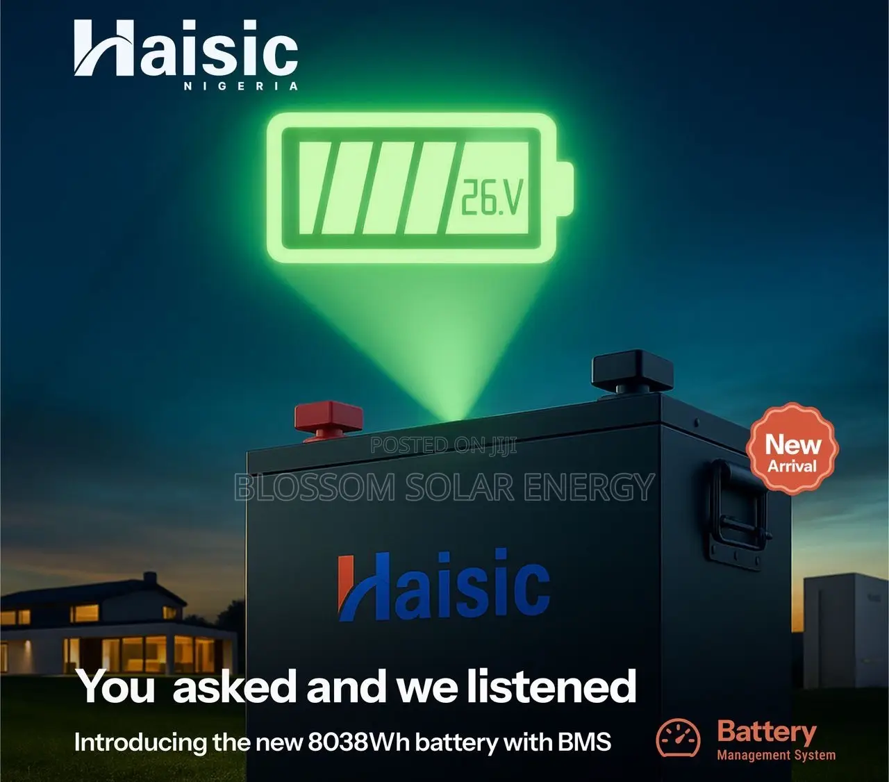8kw 24v Haisic Lithium Ion Battery
