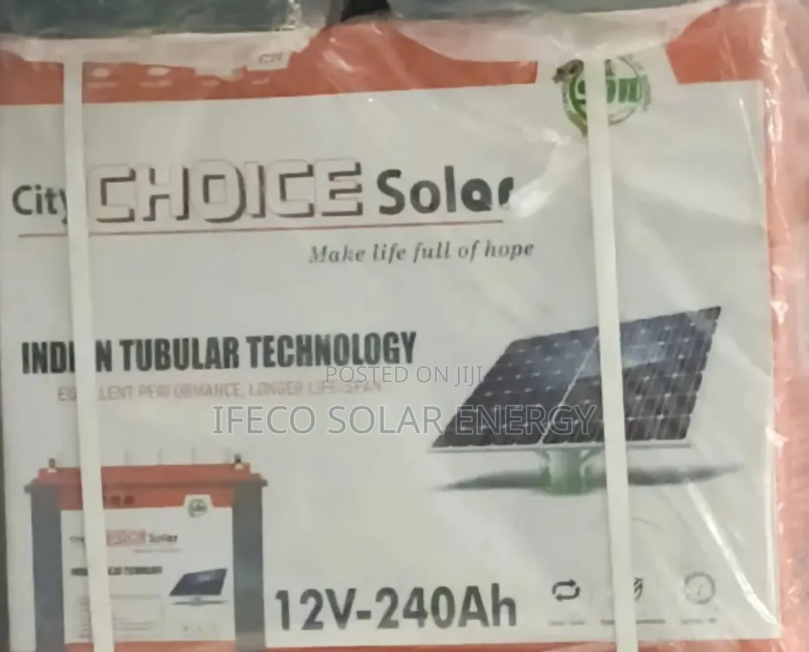 Tubular Battery City Choice 240ah 12v