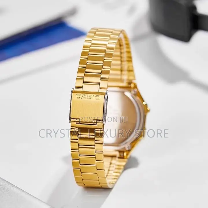 Authentic Casio Quality Luxury Men Chain Strap Wristwatch