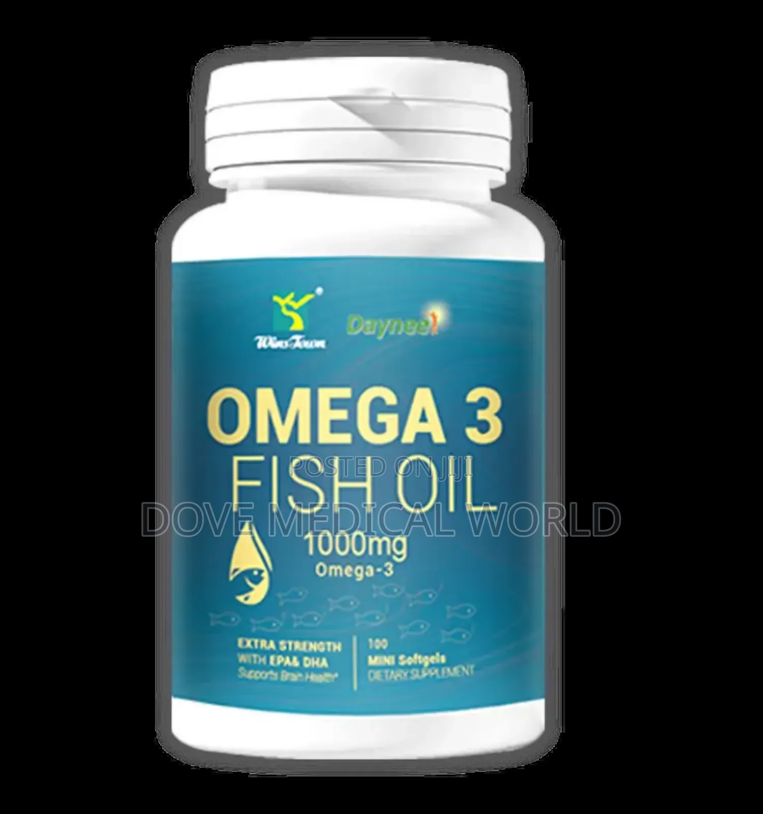 Omega-3 Fish Oil Capsule With Epa and Dha (100 Softgels, 1000mg)