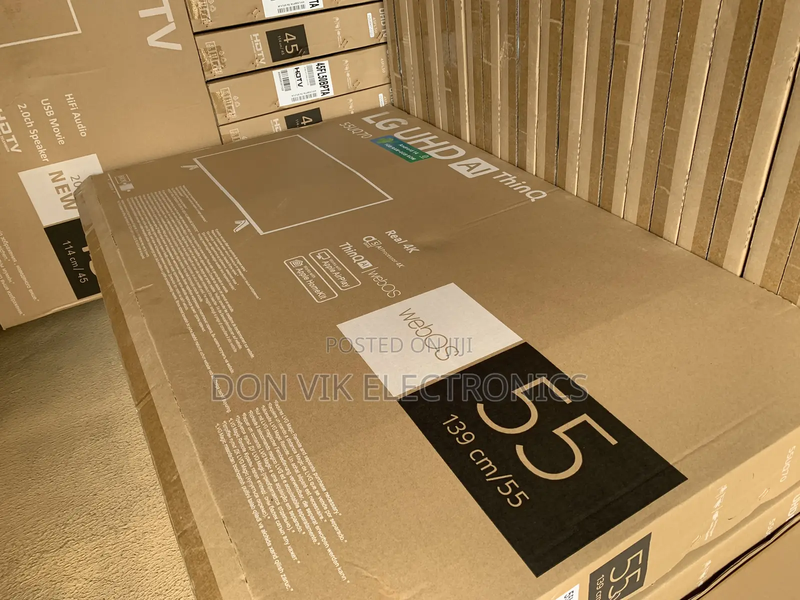 55 Inches Smart Lg Frameless Television Available for Sale