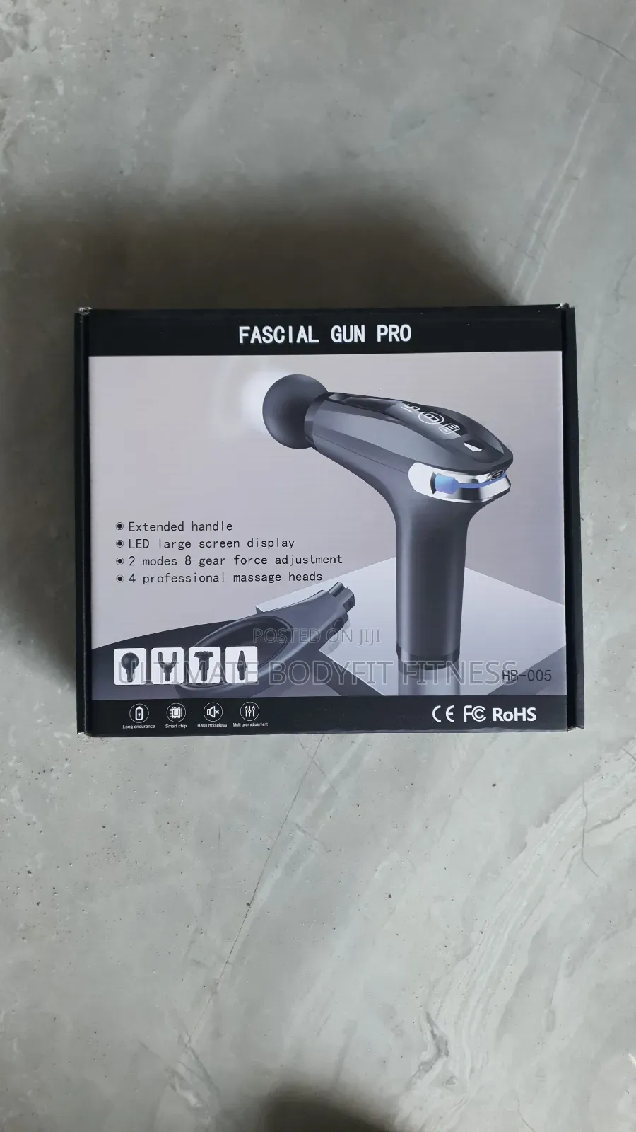 Brand New Fascial Pro Hb-005 Gun Deep Muscle Massager With Large Led