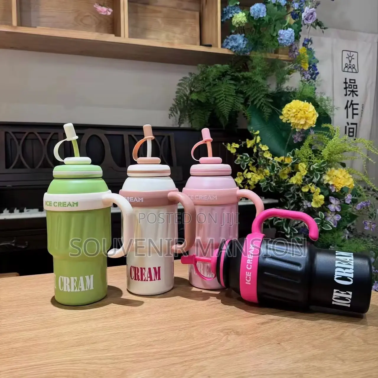 600ml Vacuum Insulated Cup With Straw