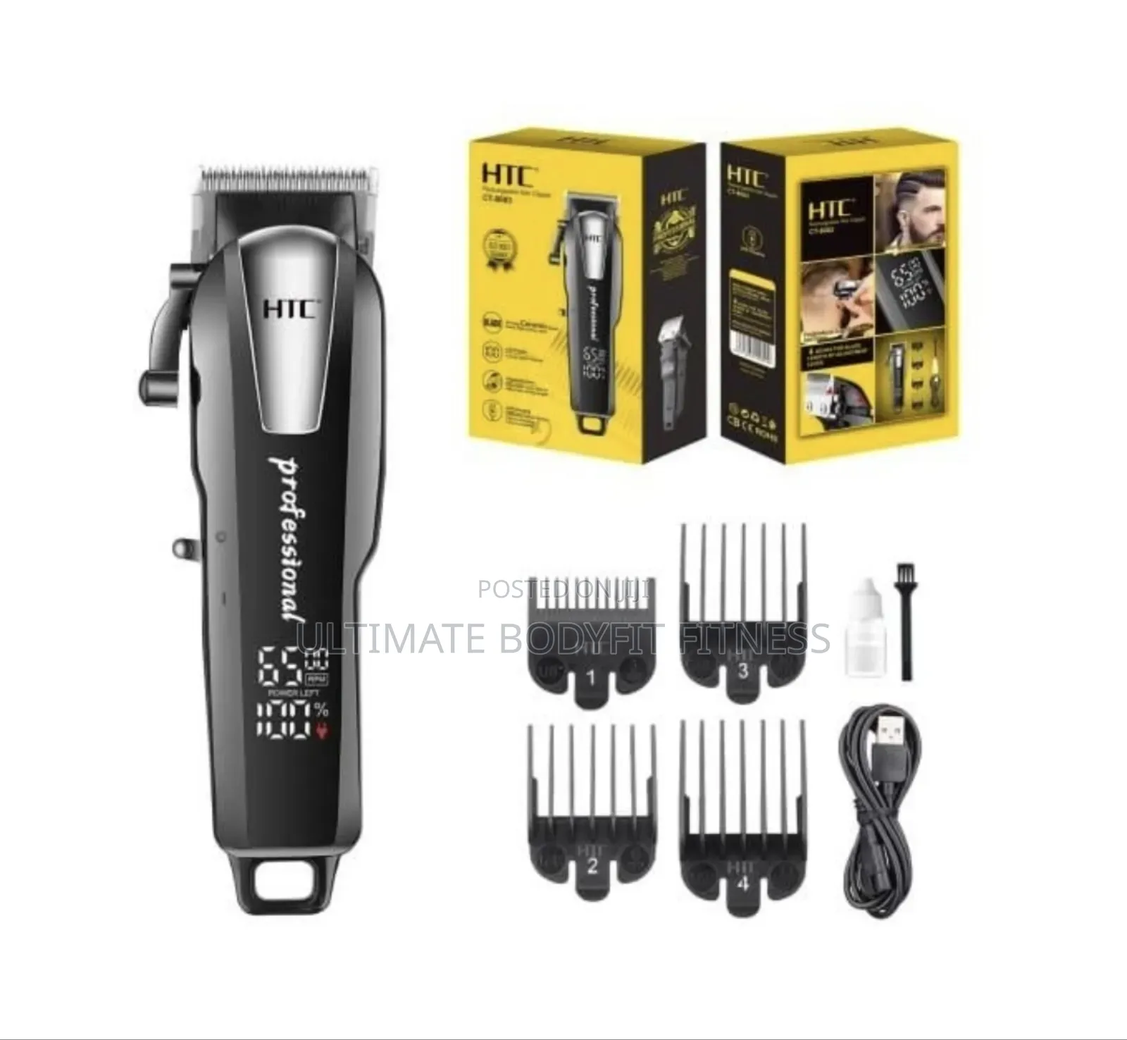 Brand New HTC Ct-8083 Cordless Hair Clipper With Digital Display