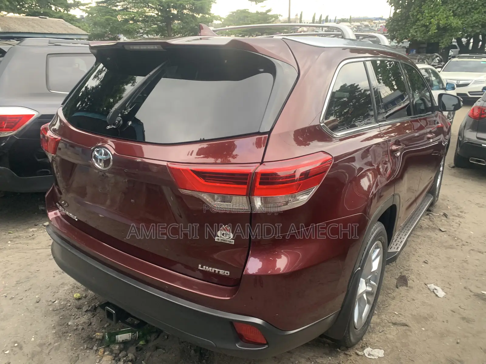 Toyota Highlander Limited V6 4x4 (3.5L 6cyl 6A) 2016 Red