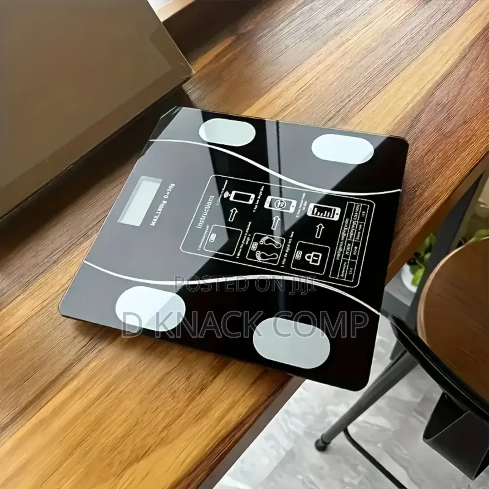 Rechargeable Digital Smart Body Fat Scale With Bluetooth App