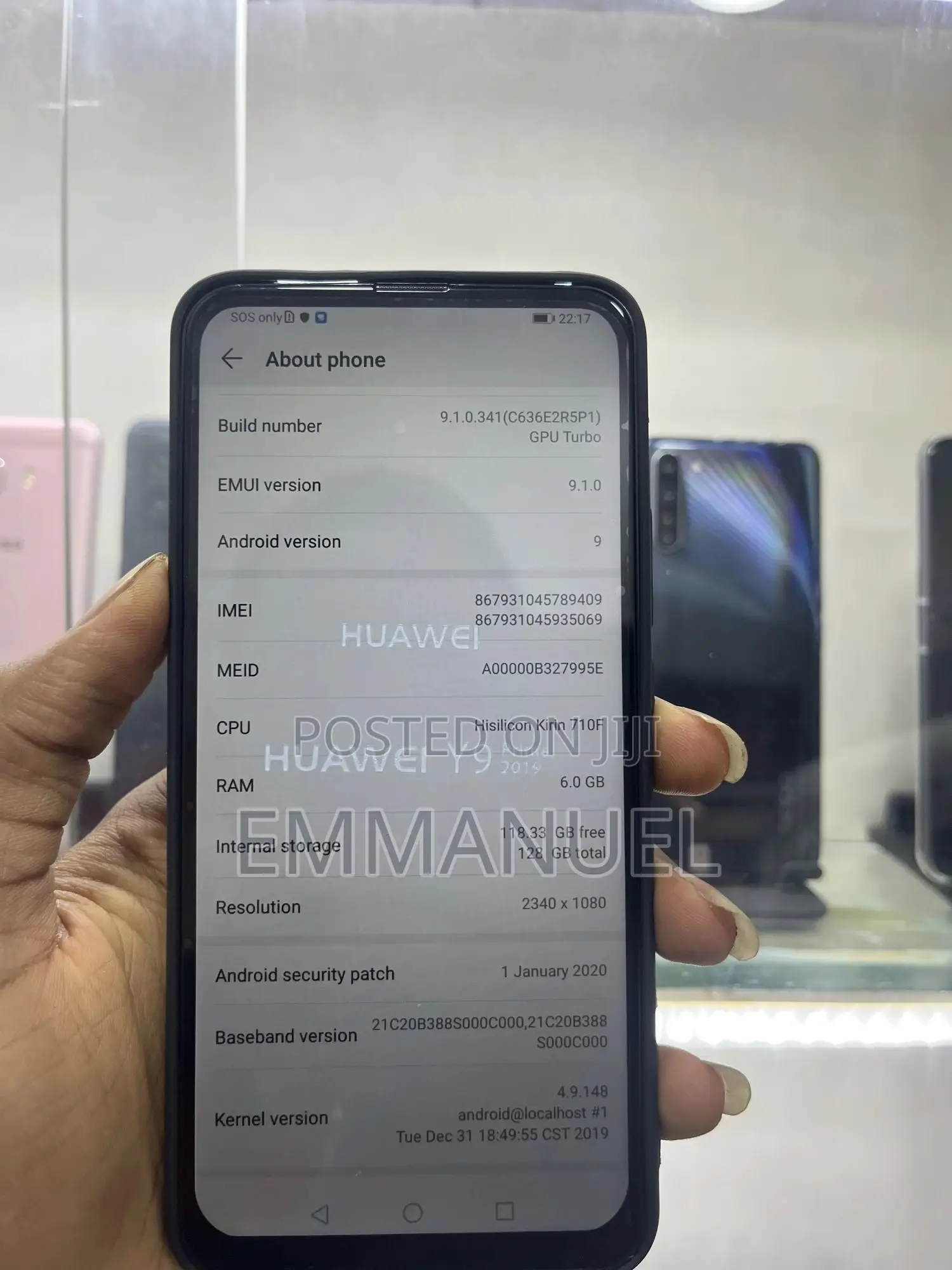 Huawei Y9 Prime 2019 128 GB Blue
