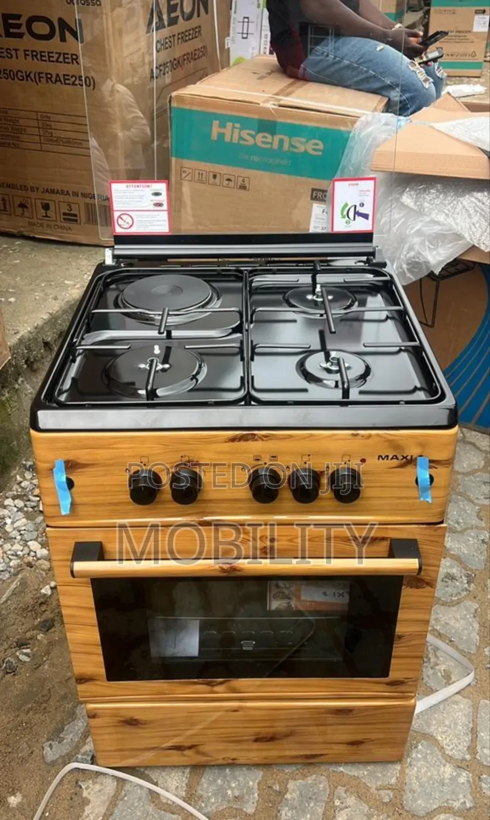 Maxi 6060(3+1) Wood Gas Cooker