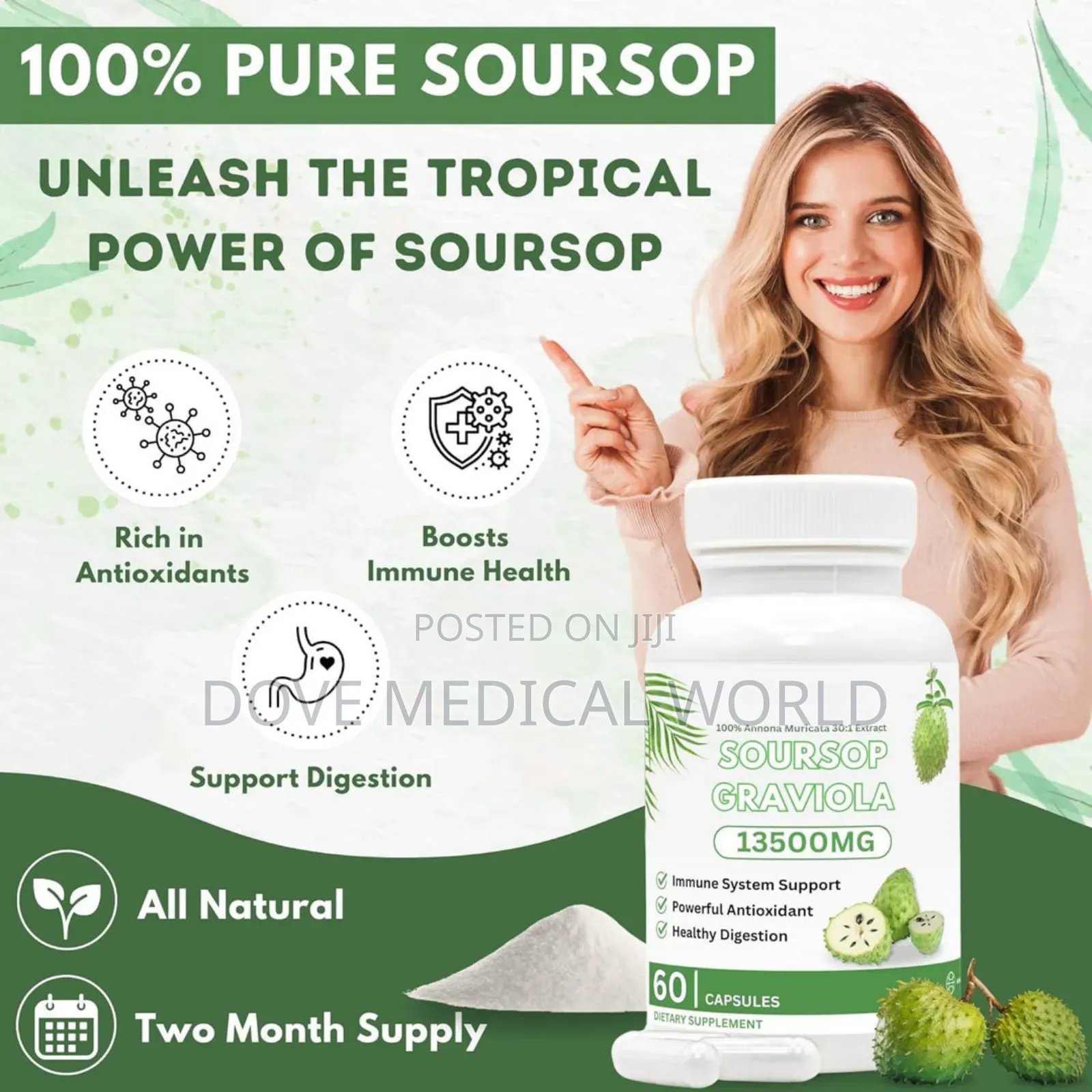Soursop Graviola Capsules (13500mg)
