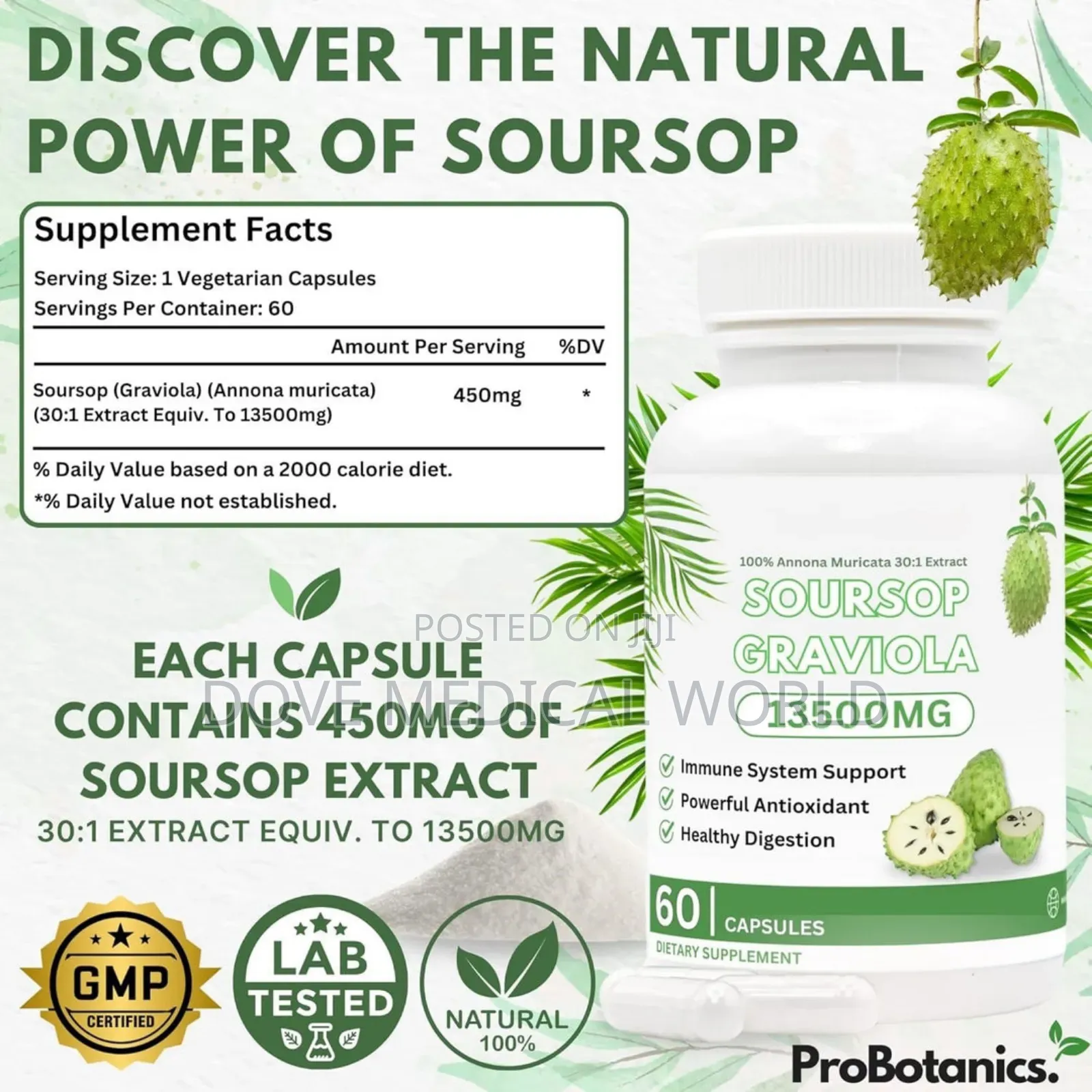 Soursop Graviola Capsules (13500mg)