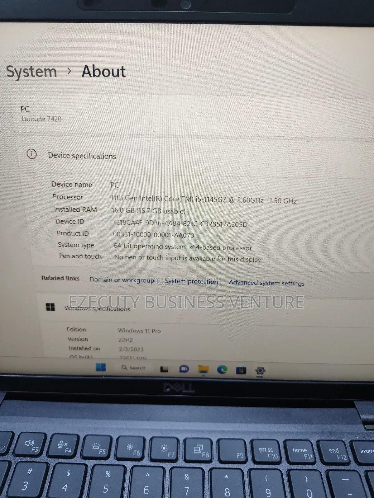 Laptop Dell Latitude 7420 16GB Intel Core I5 SSD 256GB