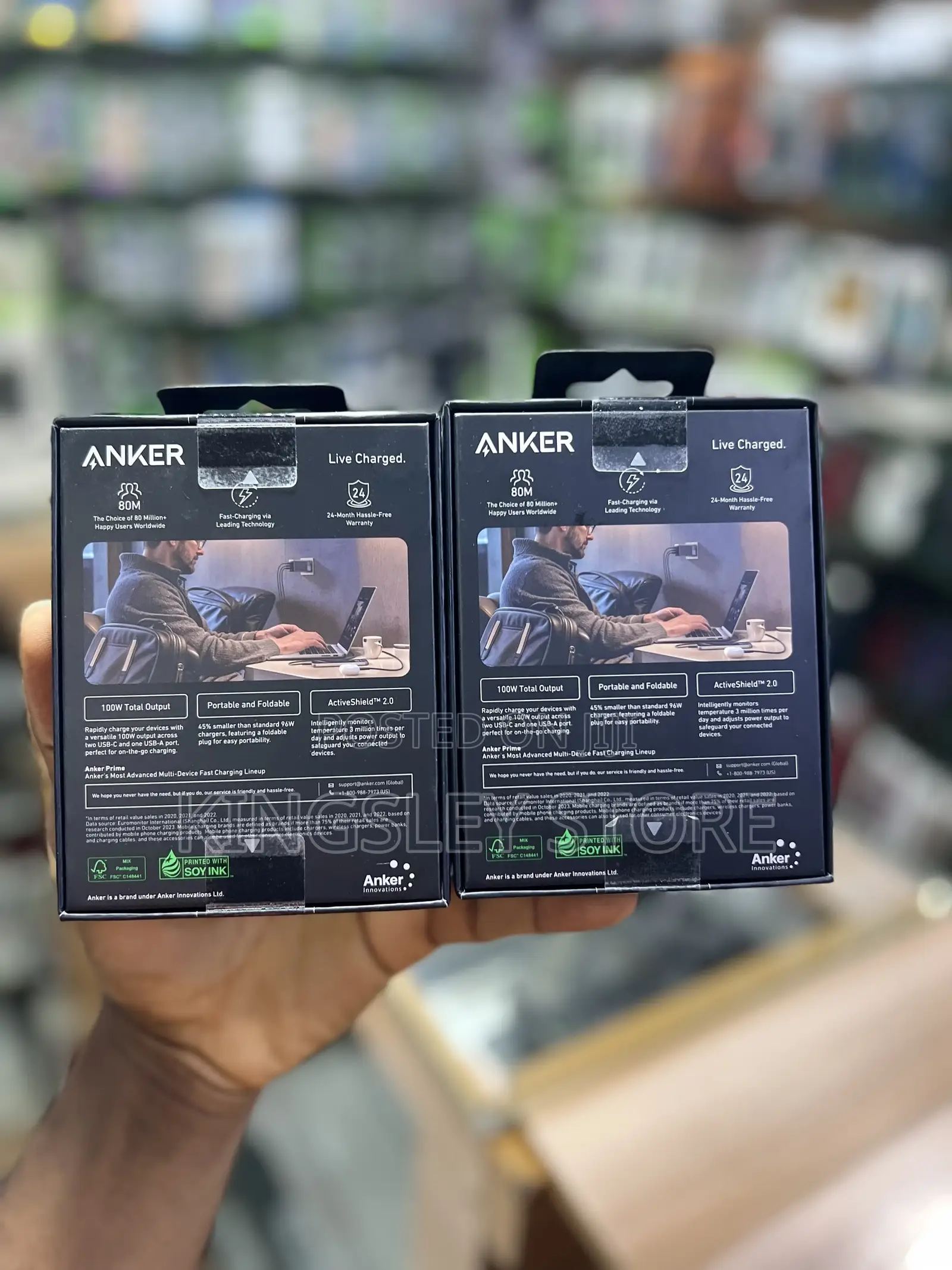 Anker Prime Charger (100w, 3 Ports, Gan)