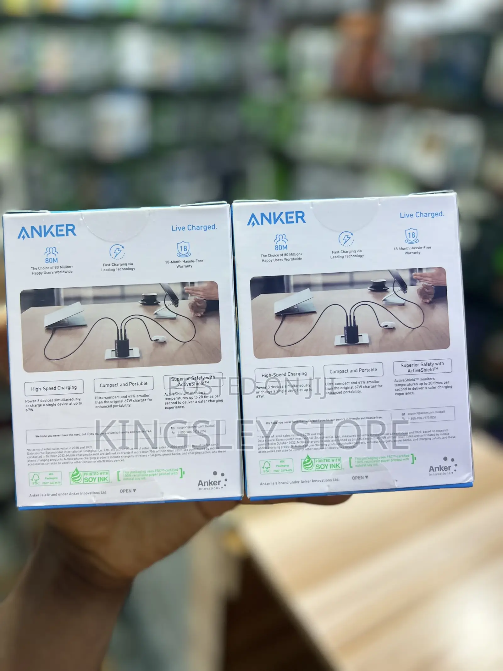 Anker 3ports Ultra Fast Charger 67w