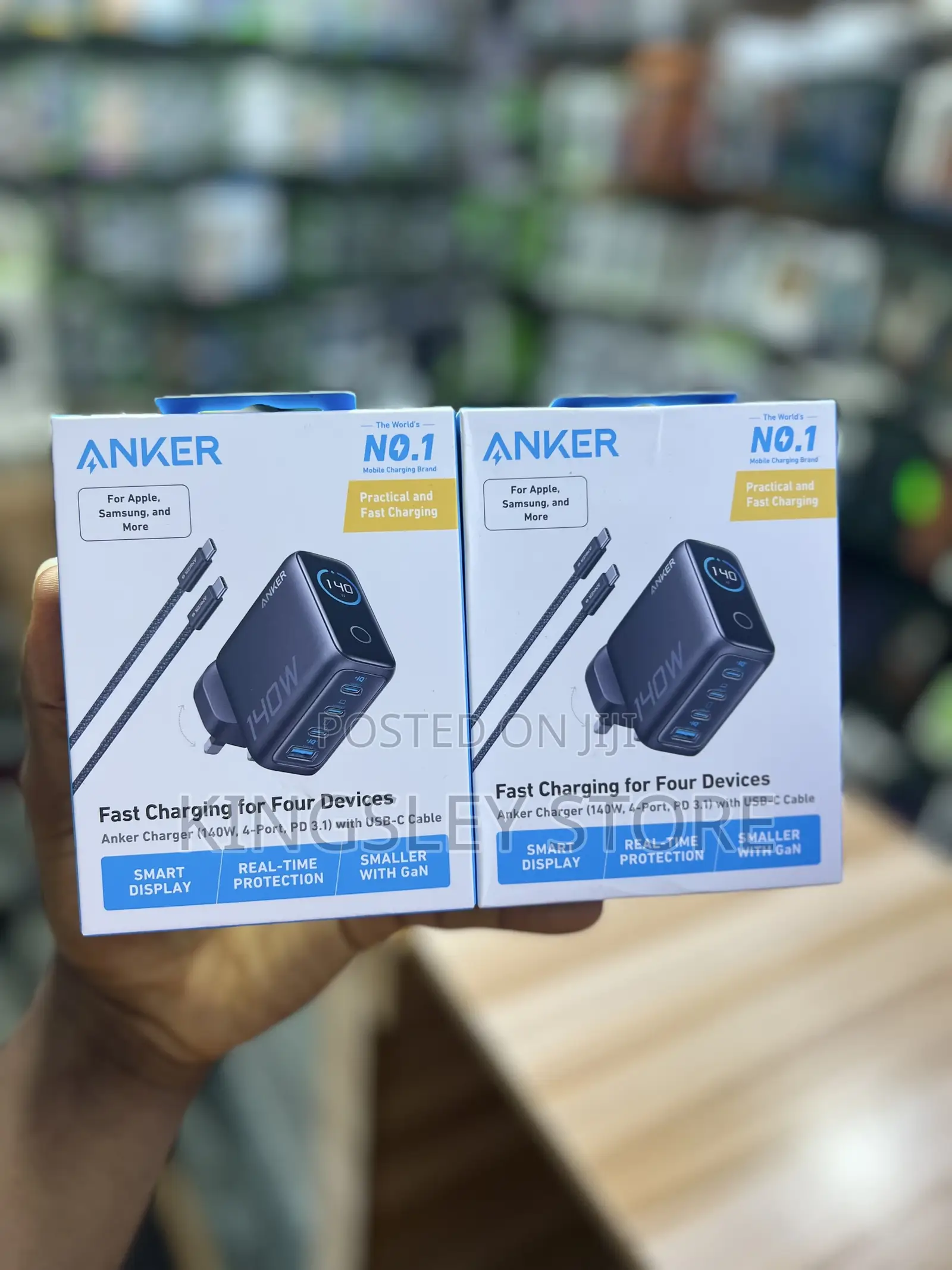 Anker Laptop Charger, 140w Max Usb C Charger, 4-Port Multi-Device Fast