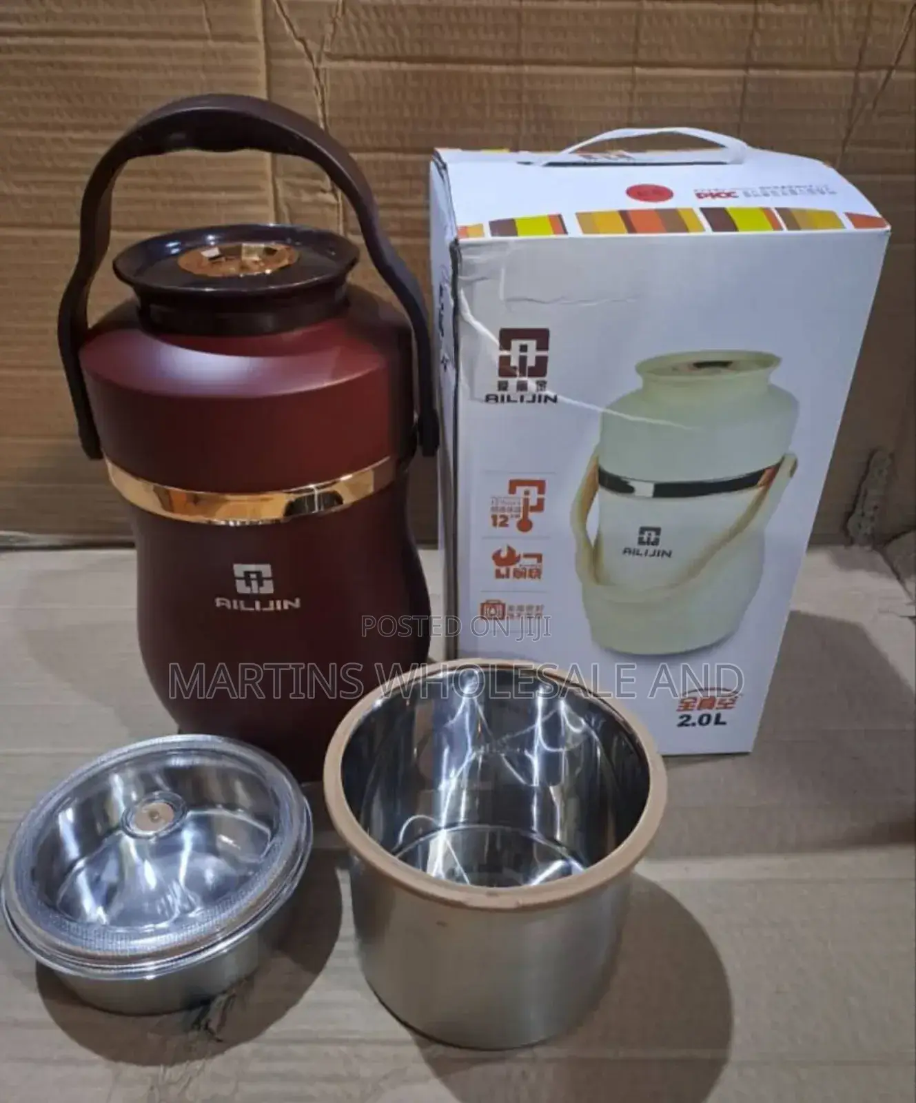 2 Litres Ailijin Quality Food Flask
