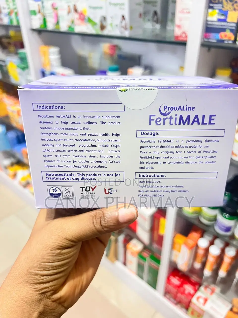 Provaline Fertimale Advance - 30 Satchets