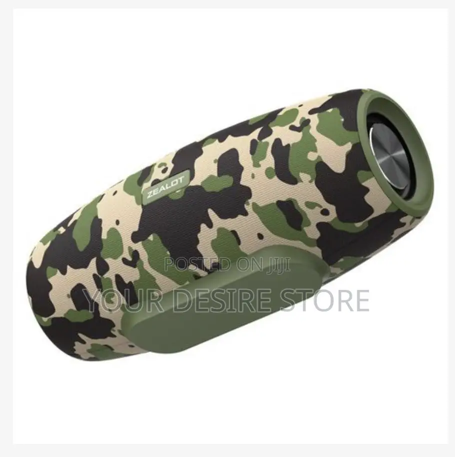 Zealot S67 Waterproof Bluetooth Bass Speaker 75w Grey-Green