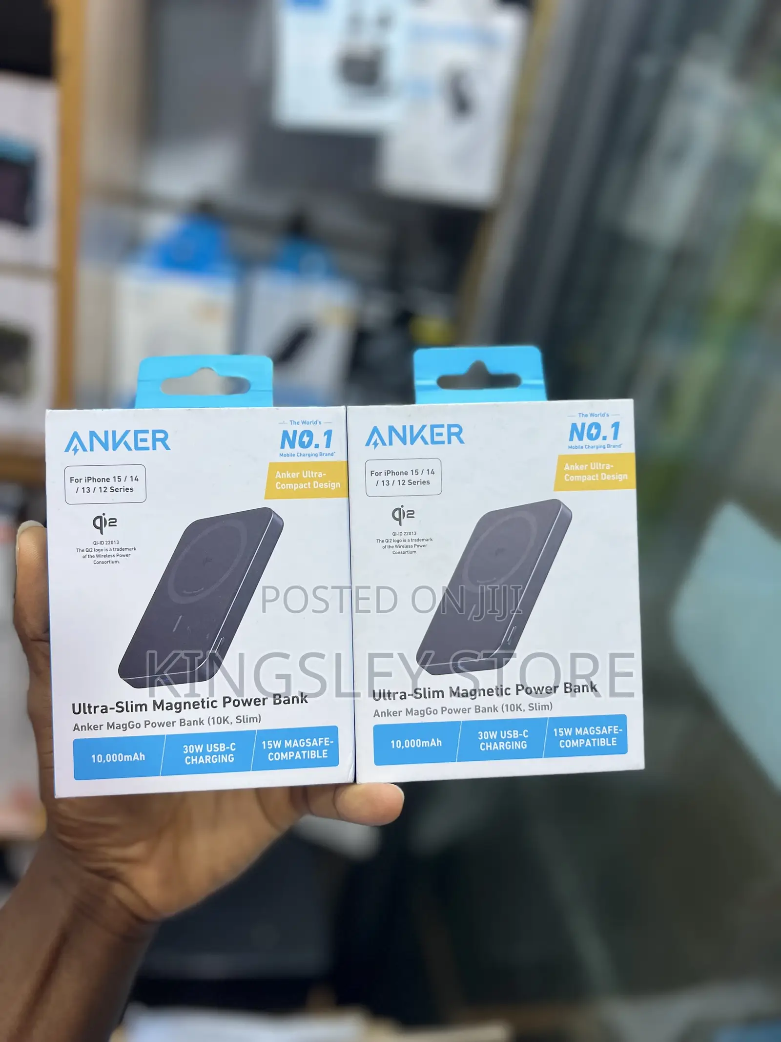 Anker Maggo Power Bank, Ultra-Slim 10,000mah Magnetic Portable 15w