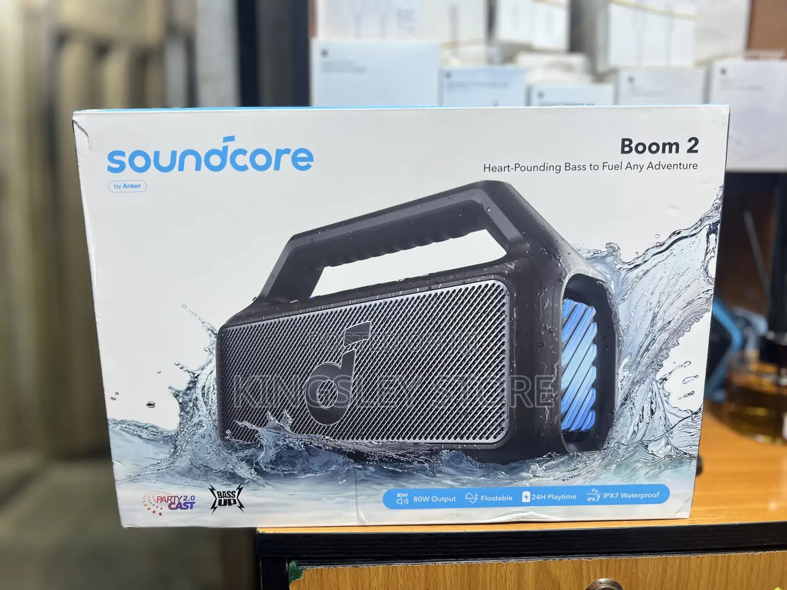 Soundcore Boom 2 by Anker, Outdoor Speaker, 80w, Subwoofer, Bassup 2.0