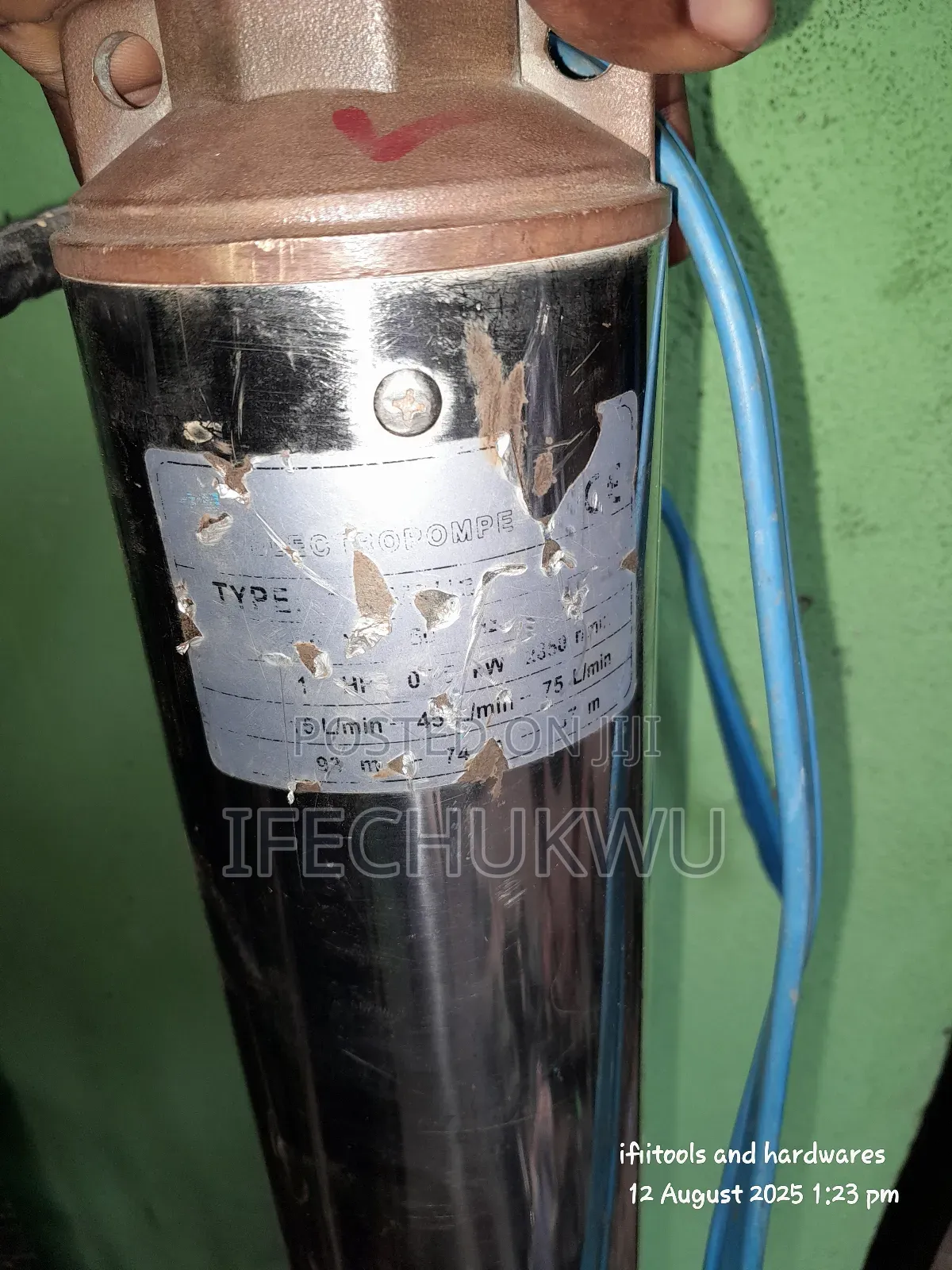 Fairly Used Submersible Pump