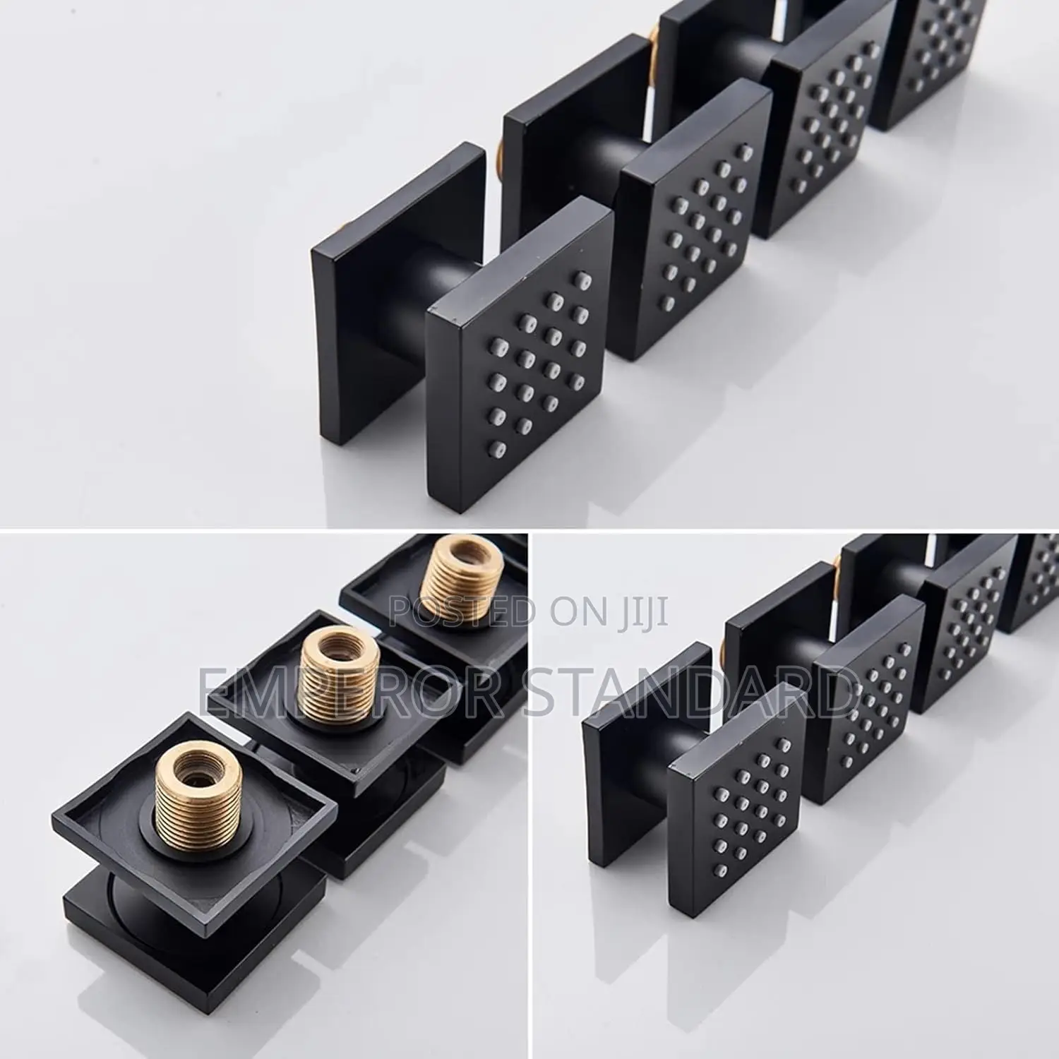 Black Shower Jets System, Concealed 5 Way