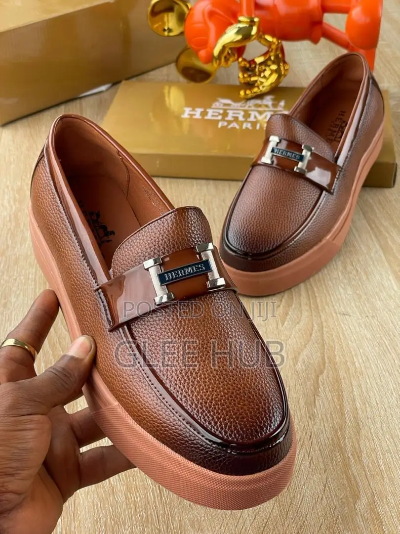 Matte Hermes Loafers