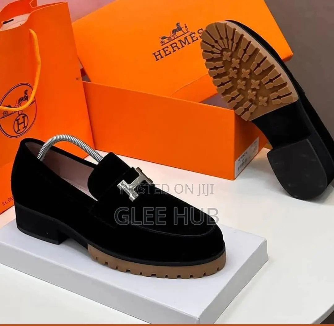 Suede Hermes Corporate Shoes