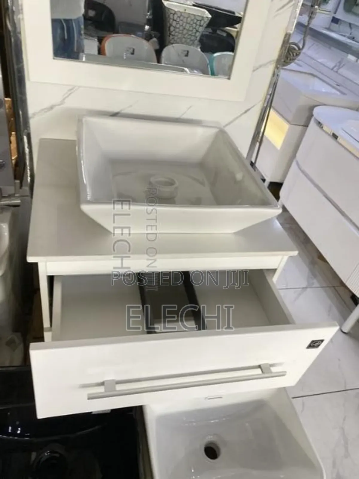 60cm Bathroom Cabinet Basin Water Resistant