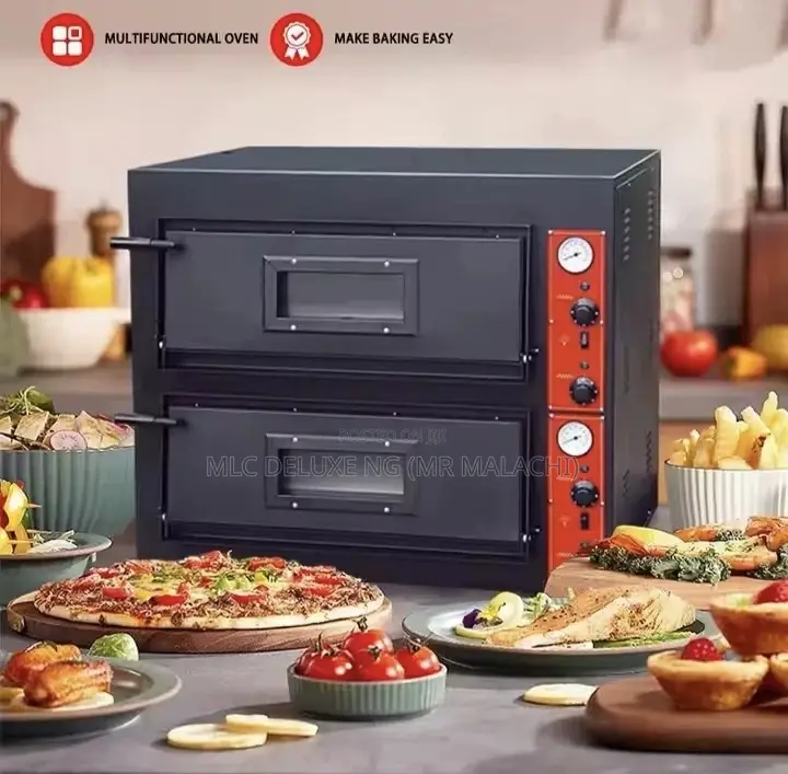 (8 Pizza Per Bake) Pizza Oven With White Stone /Fast Pizza Baking Oven