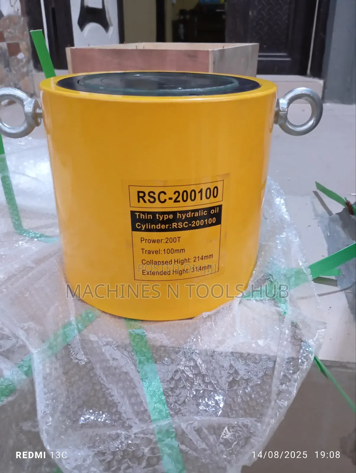 200ton 100mm Stroke Hydraulic Cylinder Jack Double Acting