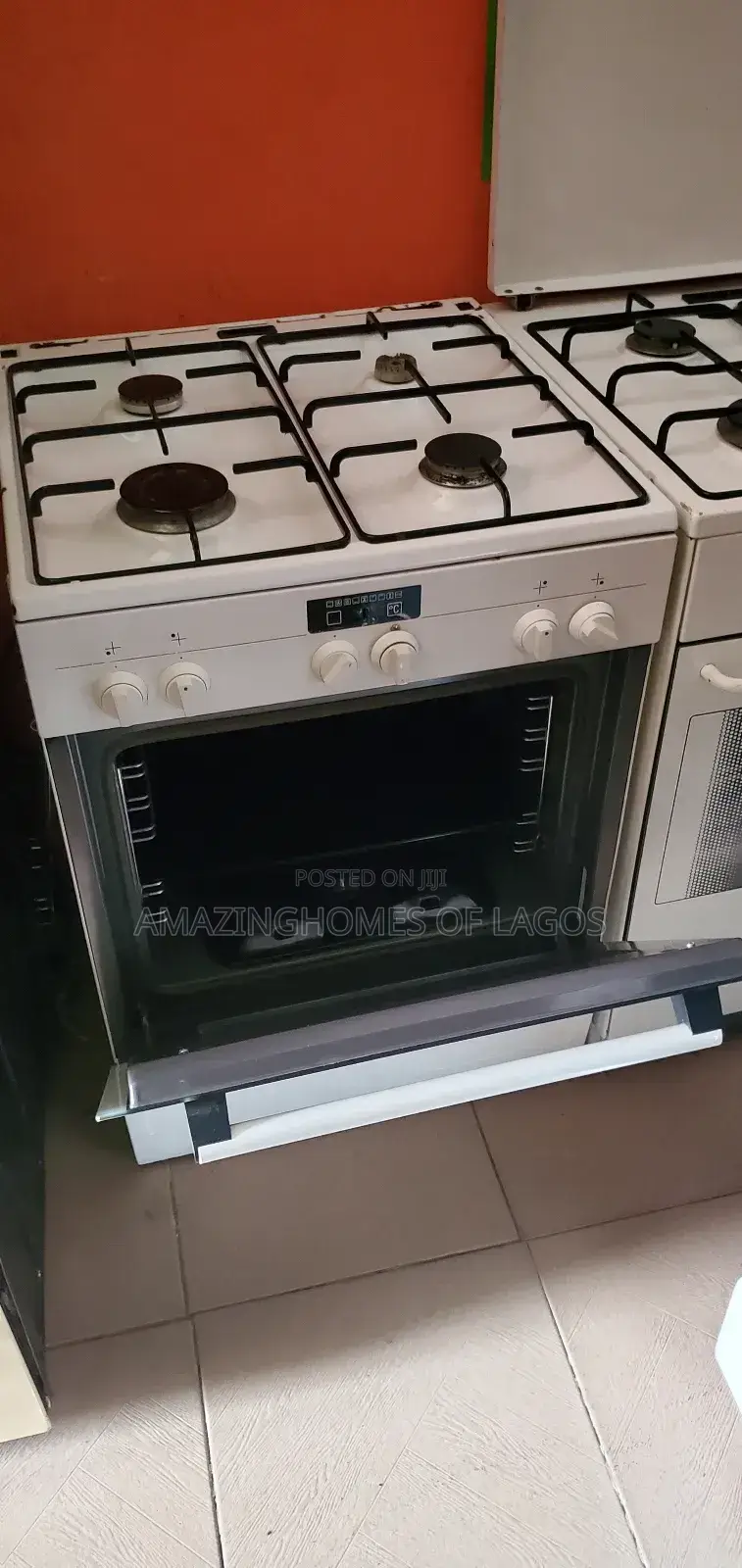 Standard 60by60 Cm 4 Burners Gas Cooker With Gas Oven and Grill