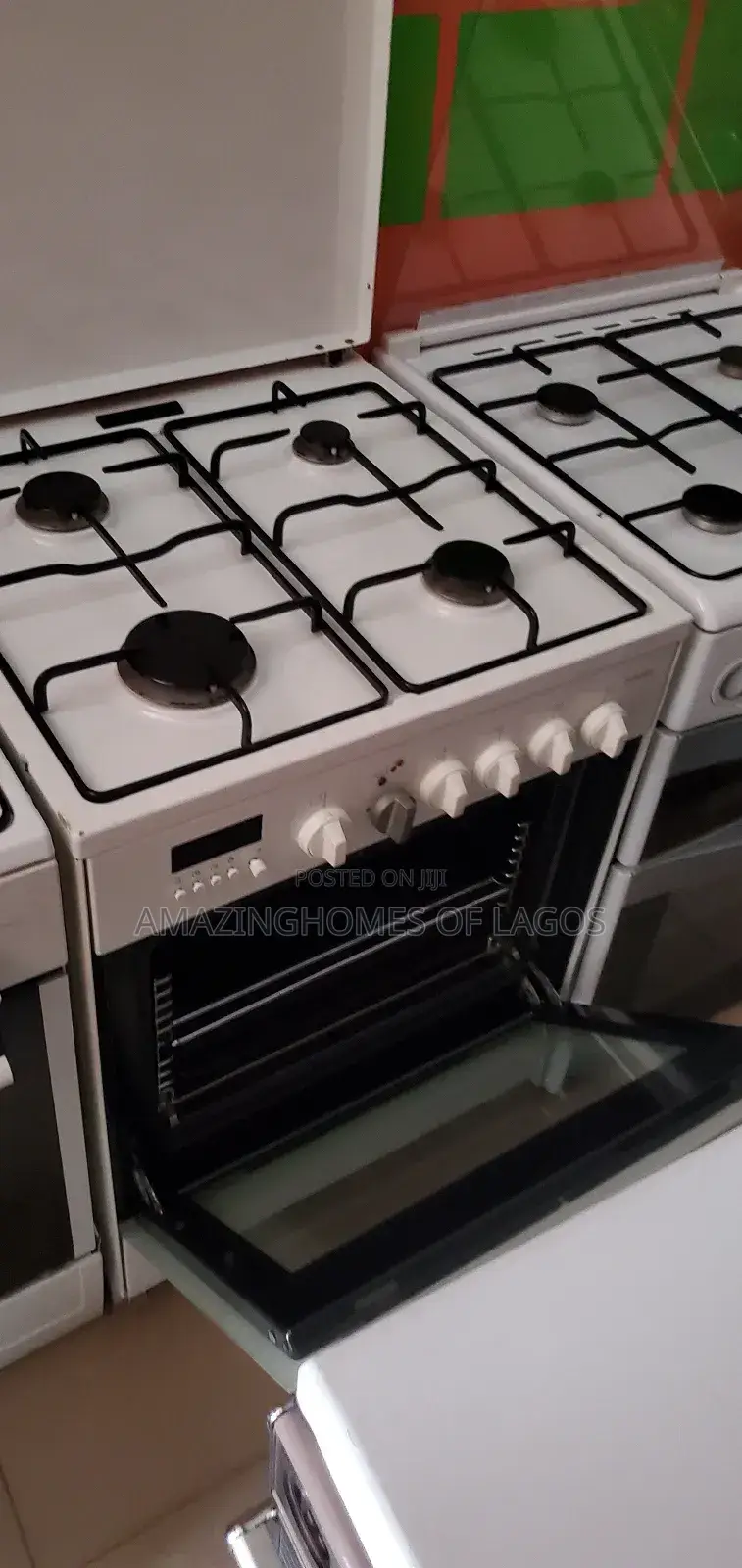 Standard 60by60 Cm 4 Burners Gas Cooker With Gas Oven and Grill