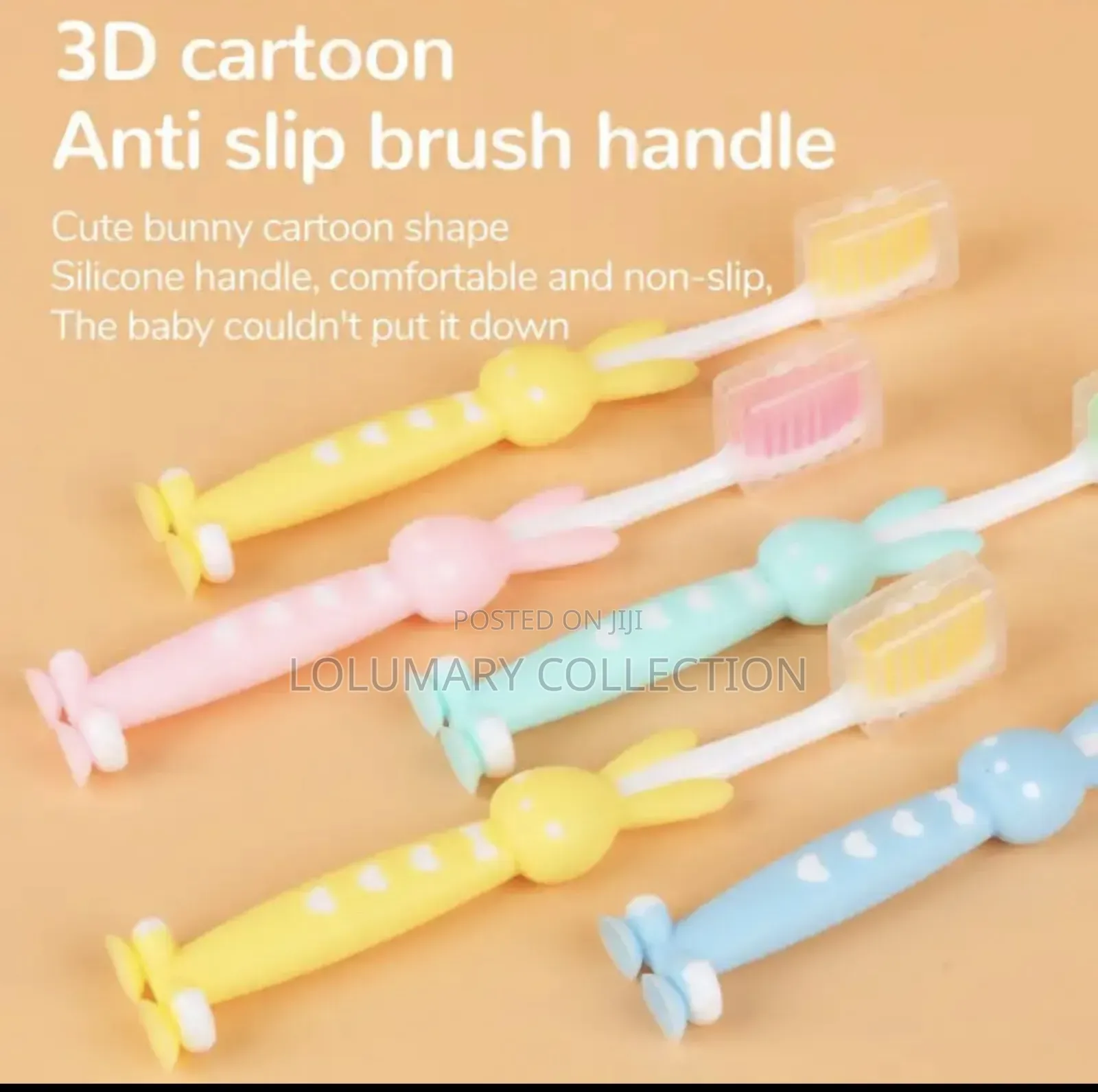 4pcs Kids Toothbrush Set – Cute Cartoon Design Ultra-Soft Bristles