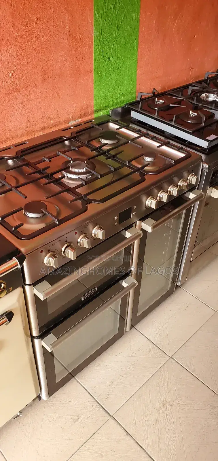 Standard 5 Burners 60by90 Cm German Gas Cooker With 3 Oven and Grill