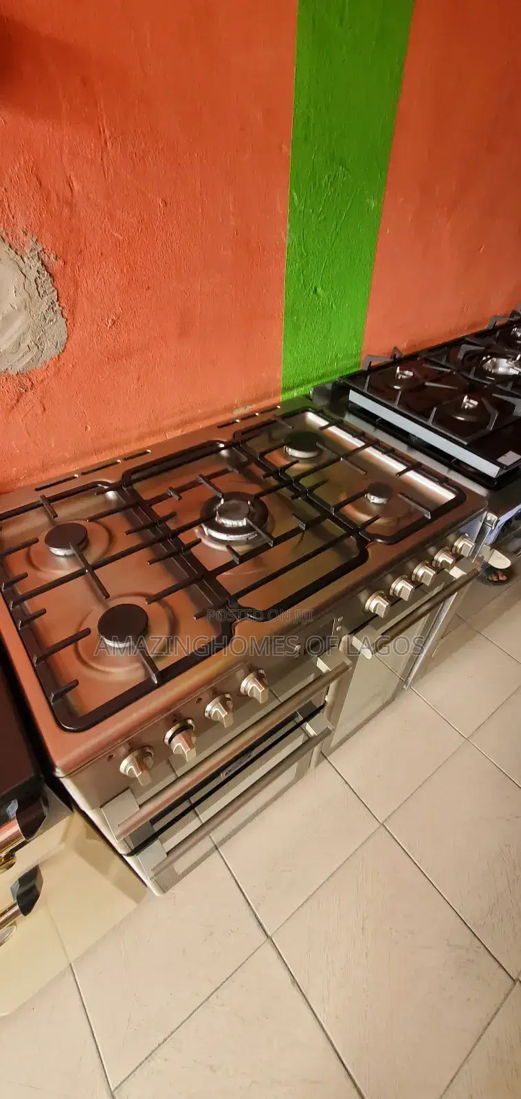 Standard 5 Burners 60by90 Cm German Gas Cooker With 3 Oven and Grill