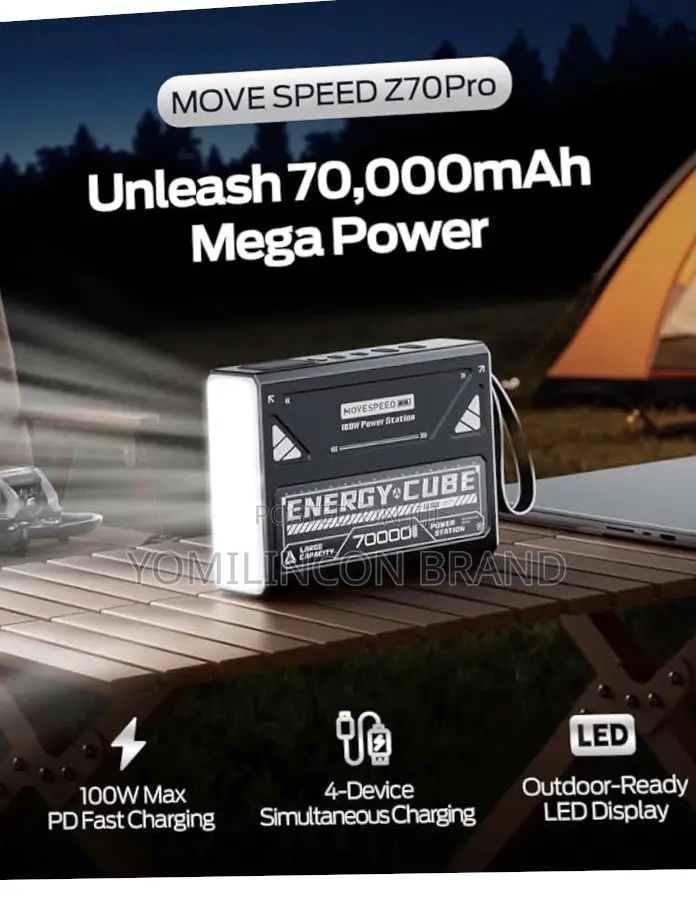Move Speed Power Bank 70,000mah 100w