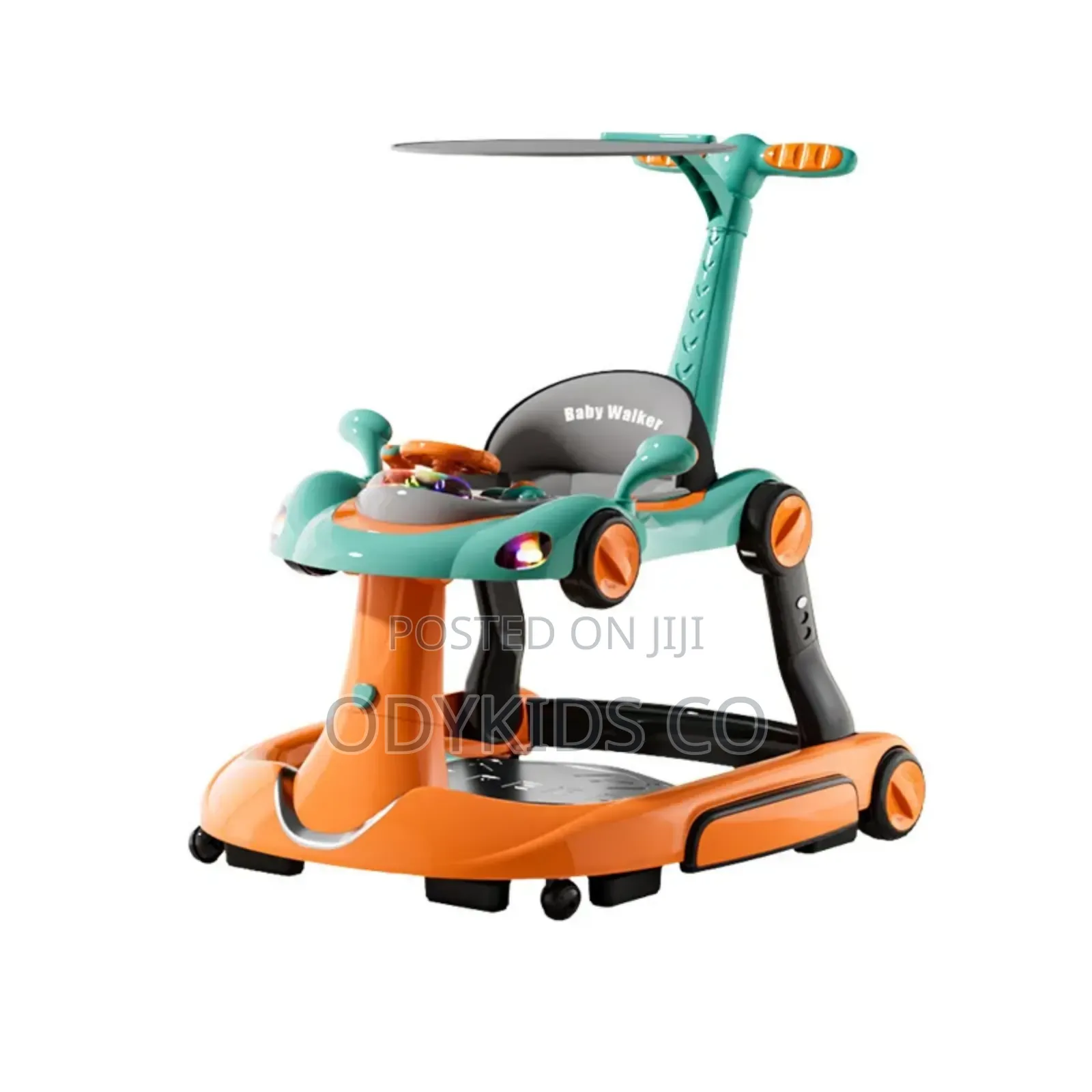 Model Anti-Tip Multifunctional Foldable Baby Walker for 6-18 Months